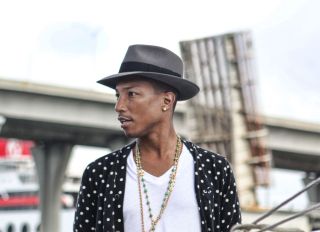 Pharrell Williams On Set Of Music Video In Florida