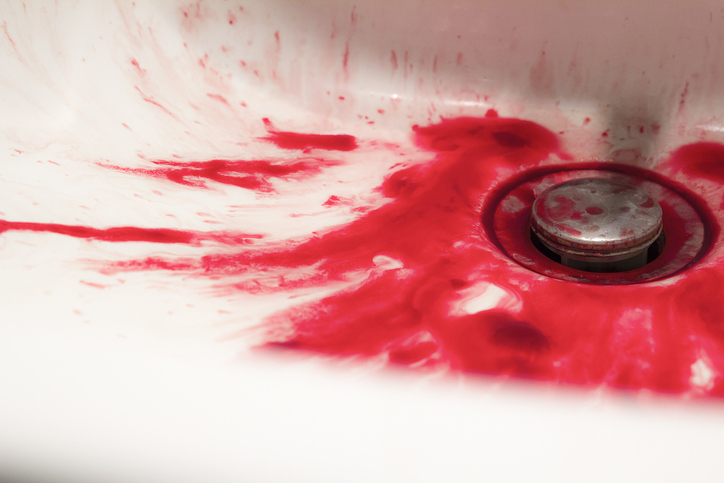 A Tub Full Of Blood Suggests A Tragic Event, Probably A Suicide.