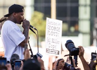 YG During BLM Protest in LA