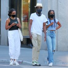 Chris Rock with daughters Zahra and Lola