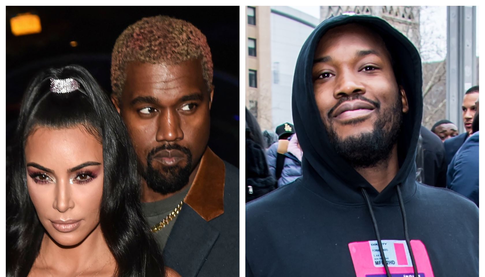 Kim Kardashian, Kanye West & Meek Mill