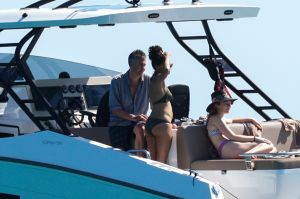 Thandie Newton boats in Ibiza with husband Ol Parker and son Booker Joombe Parker