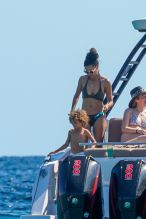 Thandie Newton boats in Ibiza with husband Ol Parker and son Booker Joombe Parker