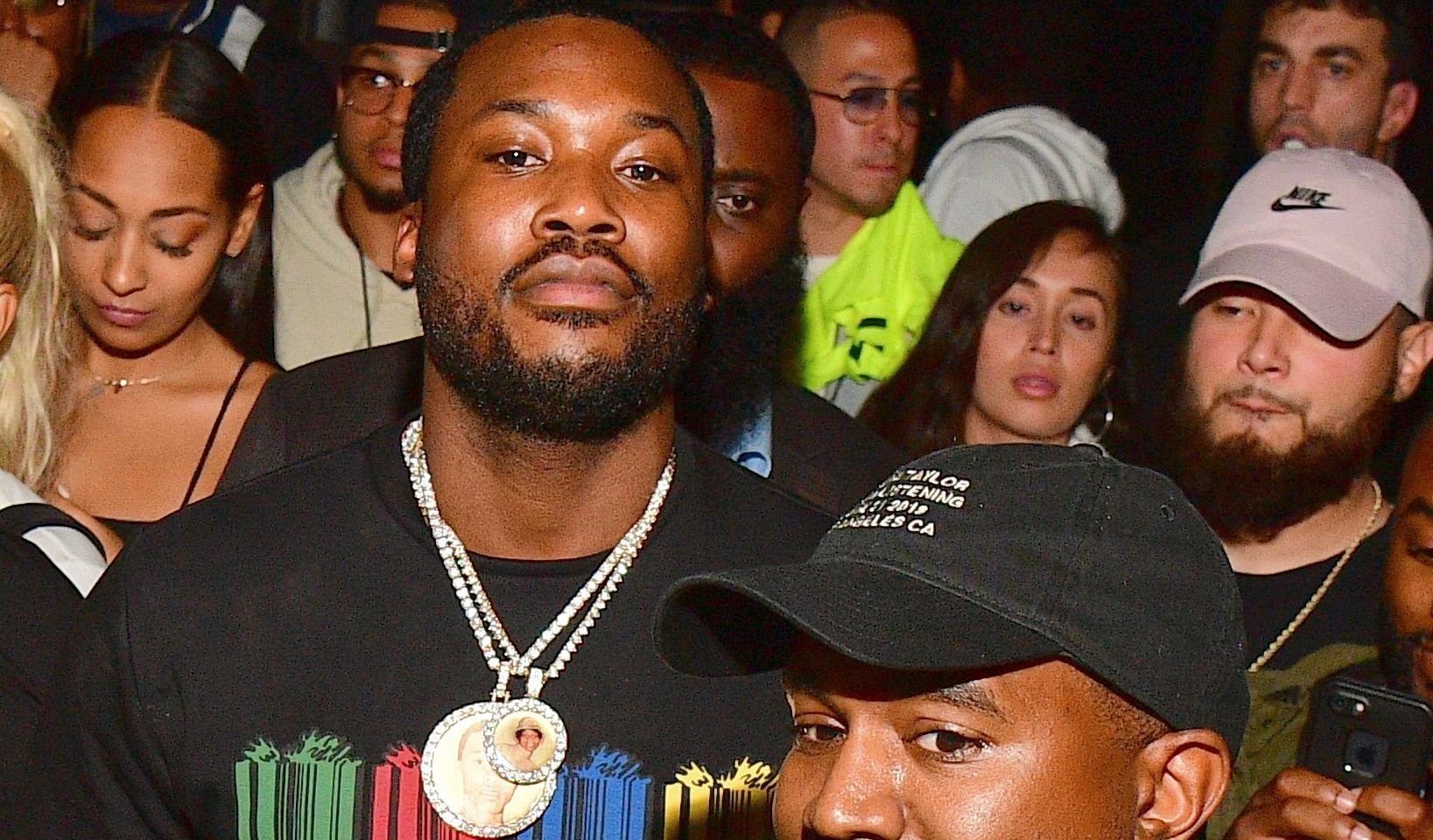 Meek Mill & Kanye West At Listening Session