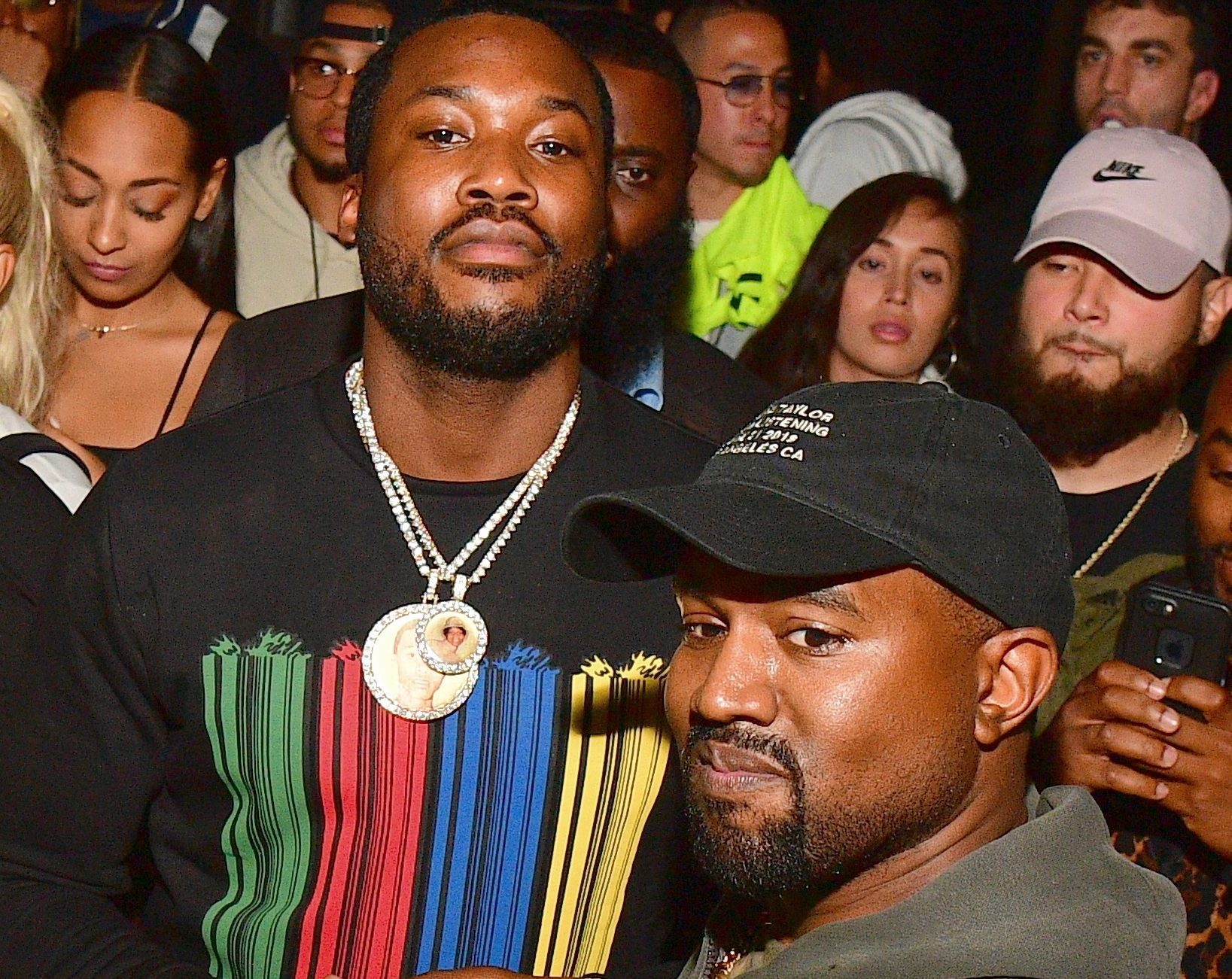 Meek Mill & Kanye West At Listening Session