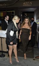 Larsa Pippen dines out at Il Pastaio with Cole and Kelsey Muscatel