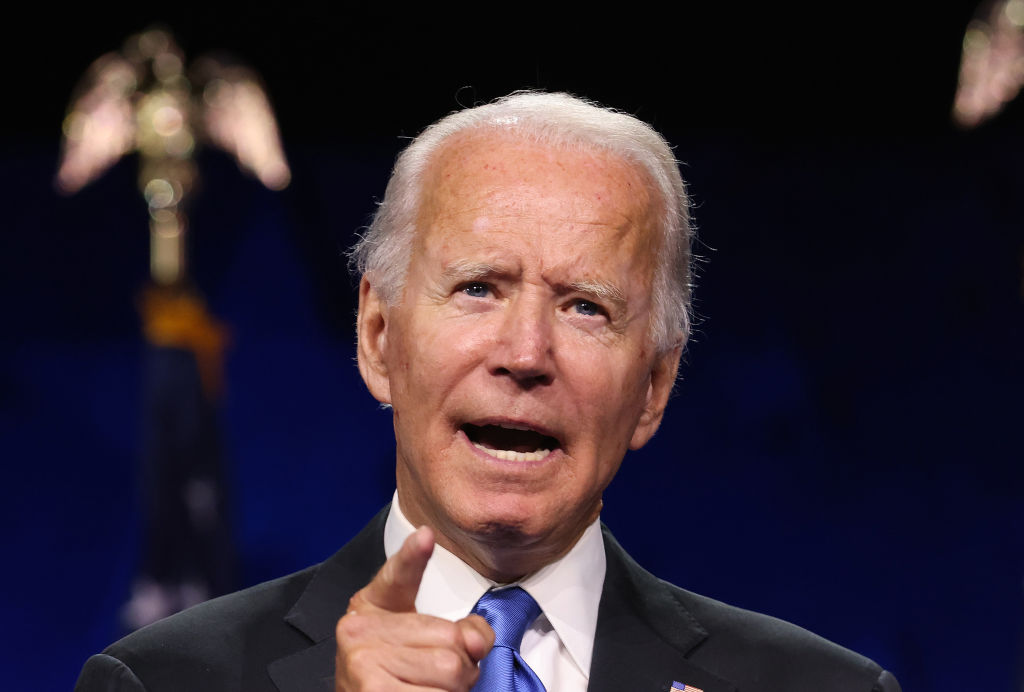 Joe Biden Accepts Party's Nomination For President In Delaware During Virtual DNC