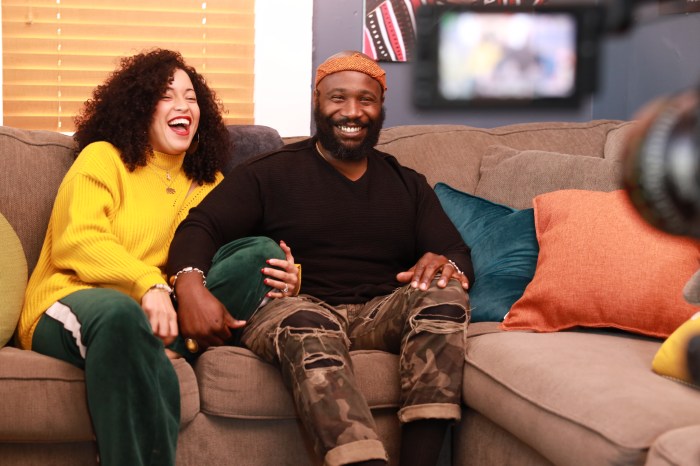 Black Love production still featuring Karega & Felicia Bailey