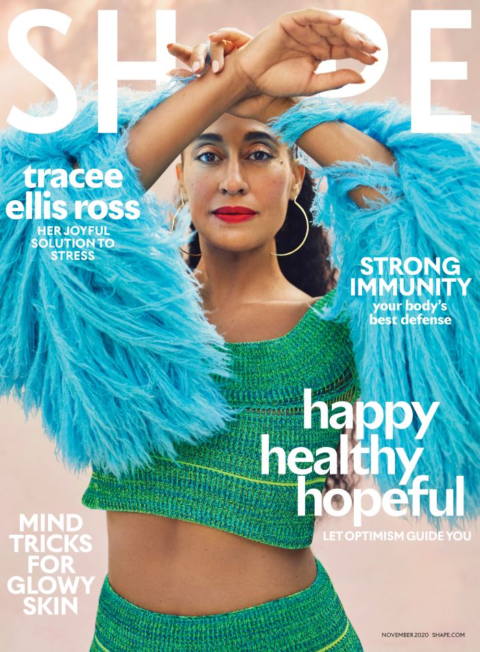 Tracee Ellis Ross covers Shape Magazine on newsstands October 16