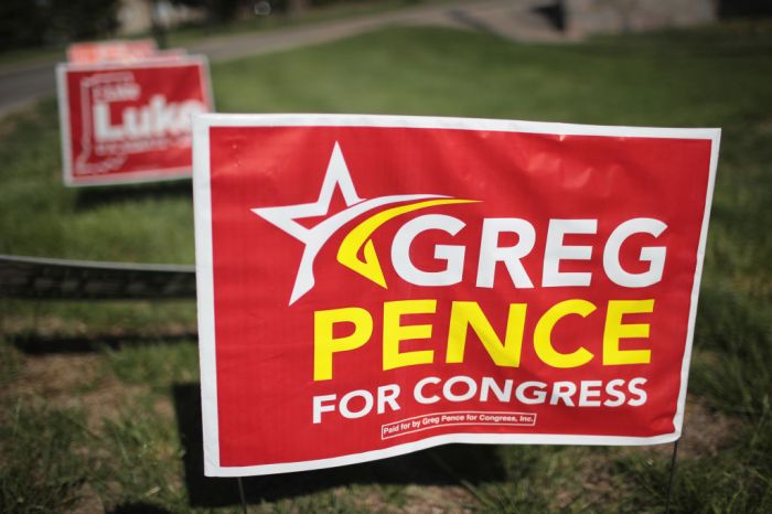 Brother Of Vice President Pence, Congressional Candidate Greg Pence Holds Primary Night Event In Columbus, Indiana