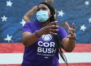 Democratic Congressional Challenger Cori Bush Campaigns In St Louis