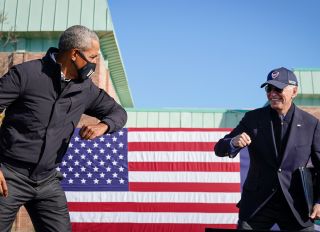 Barack Obama Campaigns With Joe Biden In Michigan 3 Days Ahead Of Election