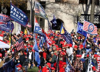 Pro-Trump Right Wing Groups Hold "Million MAGA March" To Protest Election Results
