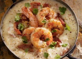 Shrimp and Grits - stock photo