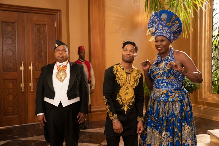 Leslie Jones, Jermaine Fowler and Coming 2 America Poster and Production Stills