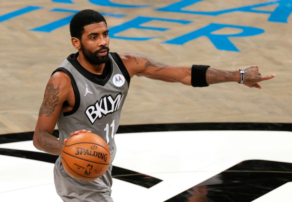 Kyrie Irving at the Washington Wizards v Brooklyn Nets game