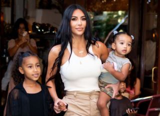 Kim Kardashian With North and Chicago West In New York City On September 29, 2019