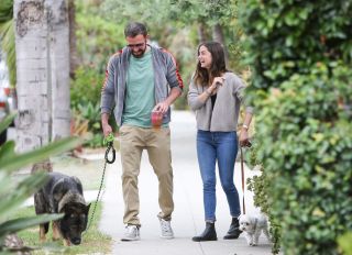 Ben Affleck & Ana de Armas Walking Their Dog In Los Angeles - July 01, 2020