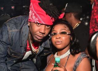 Reginae Carter and YFN Lucci At The 22 Hot Girl Birthday Party