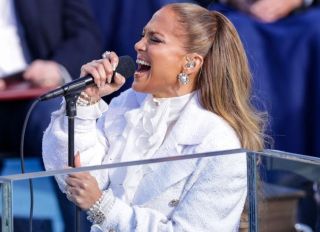 Jennifer Lopez Sings During The Inauguration Ceremony 2021