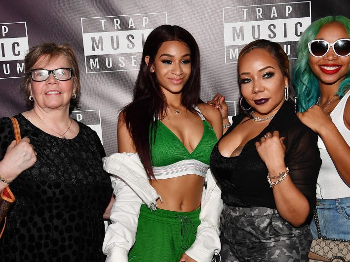 Deyjah Harris & Family At The Pop-Up Trap Music Museum Commemorating The 15th Anniversary Of Trap Music