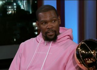 Kevin Durant during an appearance on ABC&apos;s Jimmy Kimmel Live!&apos;
