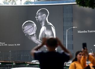 Kobe Bryant Staples Center Billboard Day He Passed