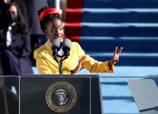 Amanda Gorman Recites Poem at the President Of The United States Inauguration Ceremony