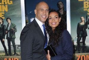Corey Booker and Rosario Dawson At The Premiere Of Sony Pictures' "Zombieland Double Tap"