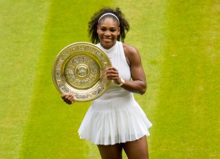 09/07/16 WIMBLEDON WOMEN'S FINAL .Serena WILLIAMS (USA) v Angelique KERBER (GER).WIMBLEDON - LONDON .Serena Williams lifts her Wimbledon title having won in straight sets