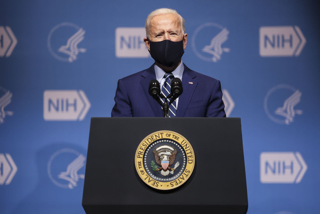 President Biden Visits The National Institutes Of Health