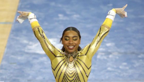 Margzetta Frazier Jackson Floor Routine Goes Viral