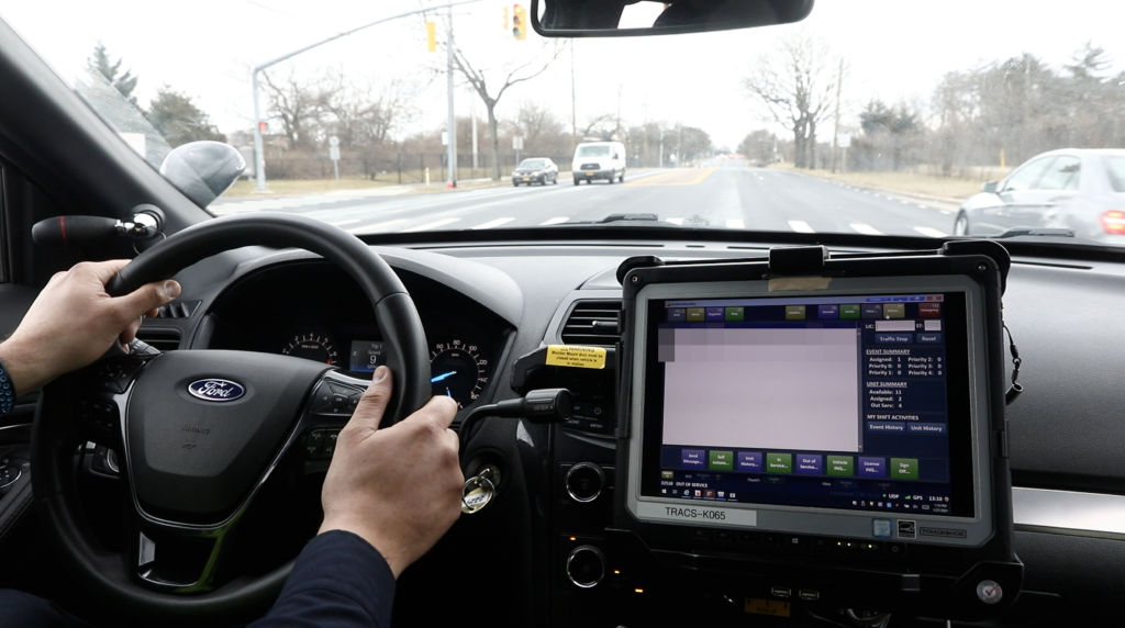 Nassau County Police traffic stop computer system