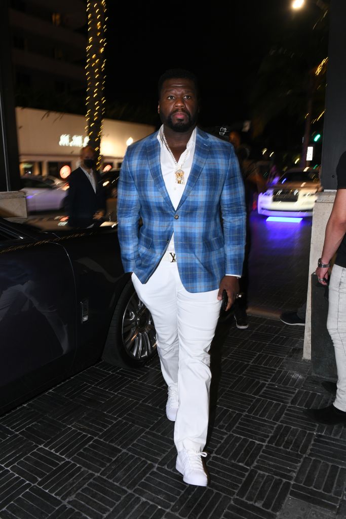 Cuban Link and 50 Cent attend a Miami Haute Living event at the Setai Miami Beach
