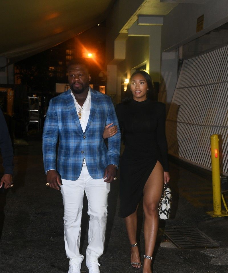 Cuban Link and 50 Cent attend a Miami Haute Living event at the Setai Miami Beach
