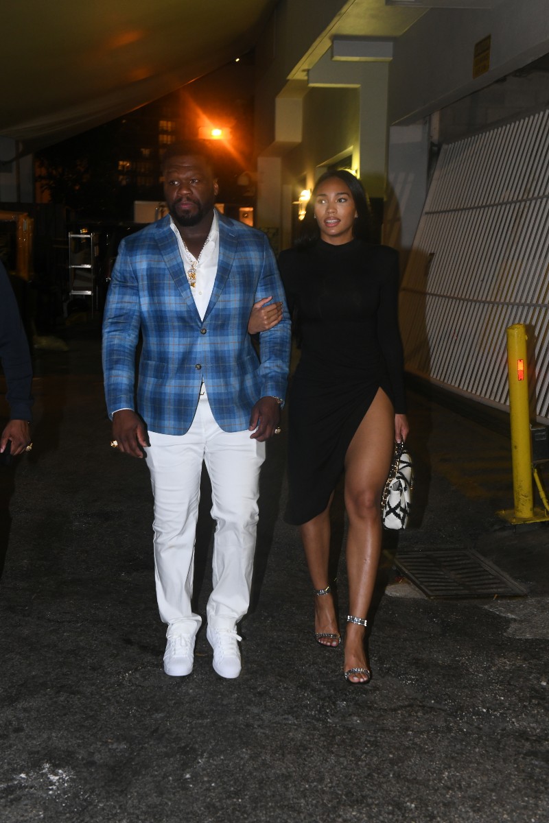 50 Cent Steps Out For A Date With Cuban Link In Miami Bossip