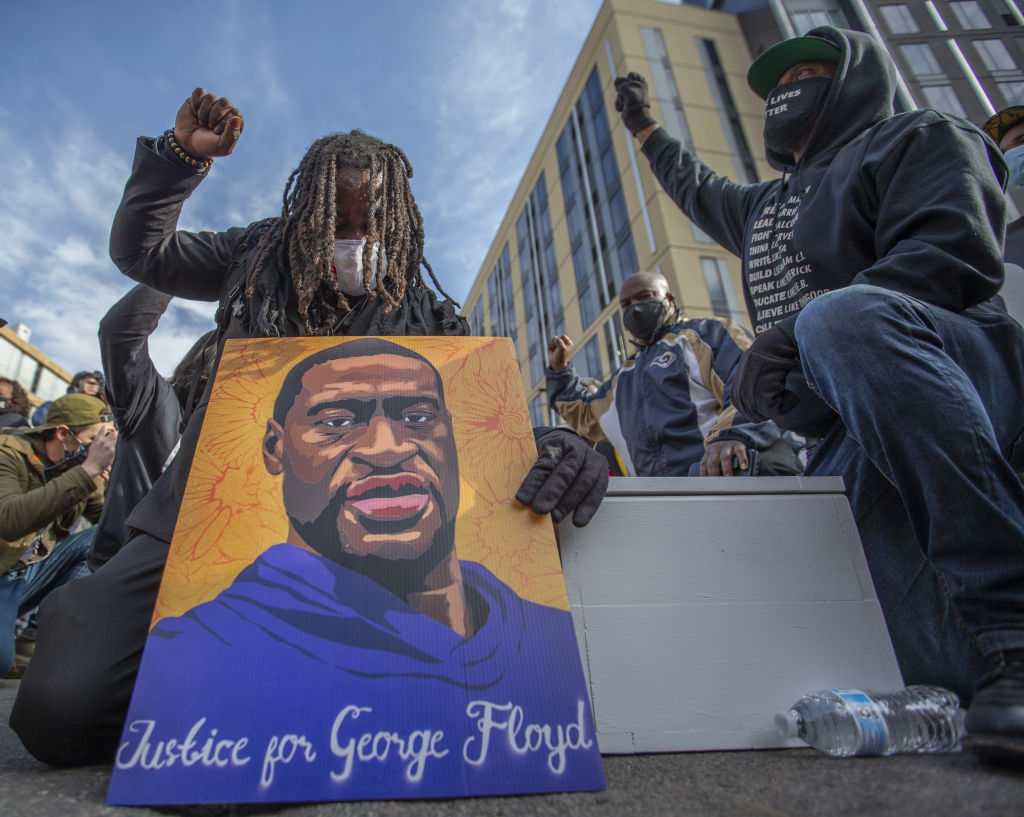 Protest in Minneapolis ahead of George Floyd murder trial