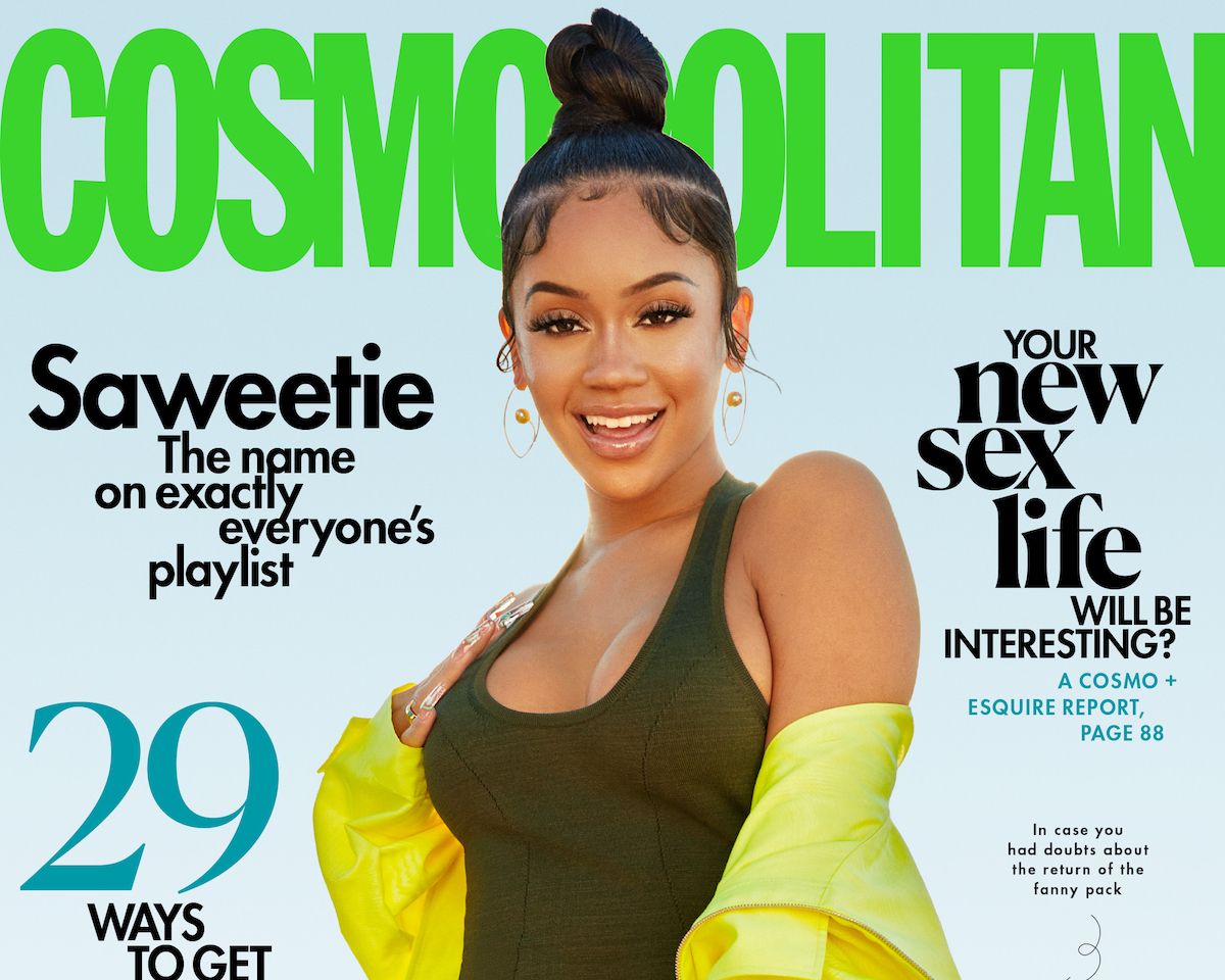 Saweetie covers Cosmopolitan's April issue