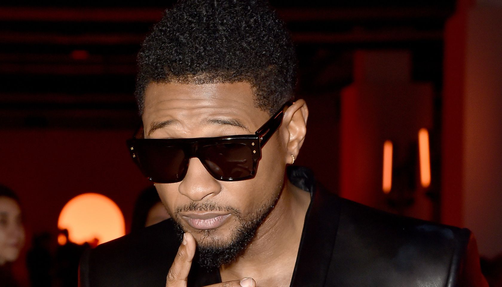 Usher At The Balmain Fashion Show