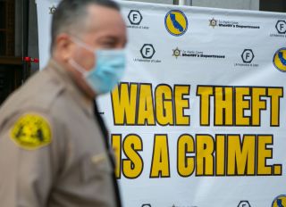 Sheriffs press conference to announce a sheriffs task force targeting wage theft