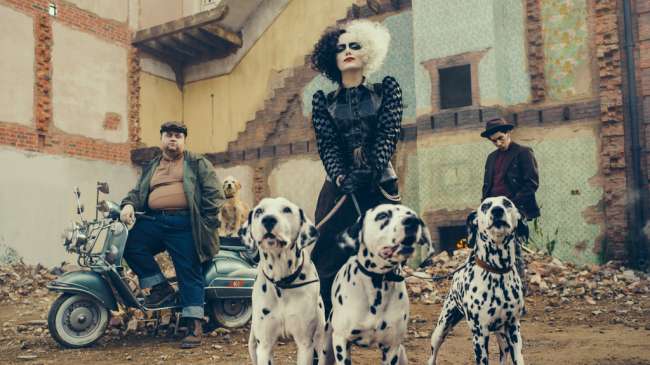 Emma Stone as Cruella in Disney’s live-action CRUELLA