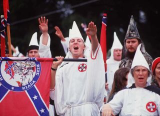 Ku Klux Klan rally.