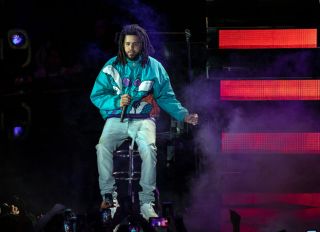 J. Cole attends The 68th NBA All-Star Game