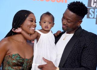 Gabrielle Union, Kaavia Wade and Dwayne Wade at the Nickelodeon Kids' Choice Sports 2019