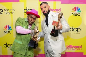 Drake and DaBaby at the 2021 Billboard Music Awards