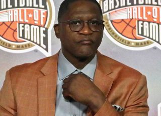 Dominique Wilkins at the 2020 NBA All-Star Hall Of Fame Announcement