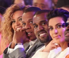 Jay-Z, Kanye, Beyonce & Kim Kardashian at the 2012 BET Awards