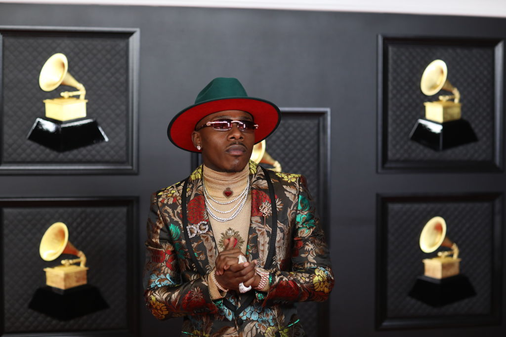 Musical talent pose on the red carpet at the 63rd Annual Grammy Awards show in downtown Los Angeles