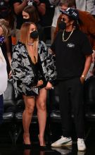 Celebrities Attend Brooklyn Nets v Milwaukee Bucks Game