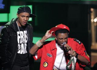 Soulja Boy and Bow Wow at the2008 BET Hip Hop Awards - Show